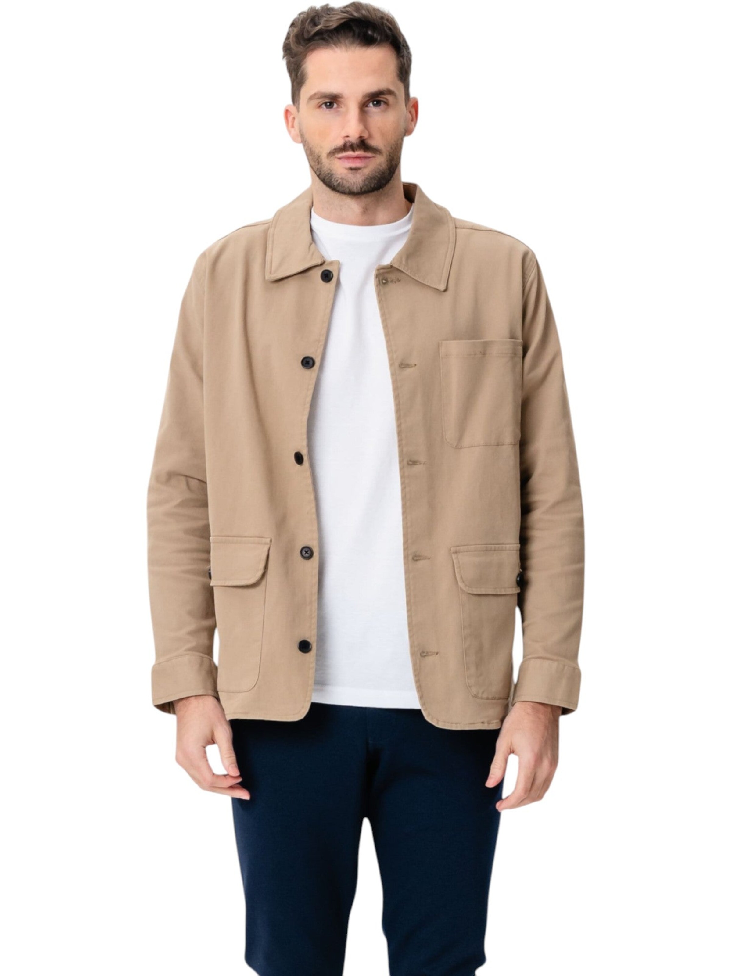 TEESHOPPEN Jacke in Beige: Vorderseite