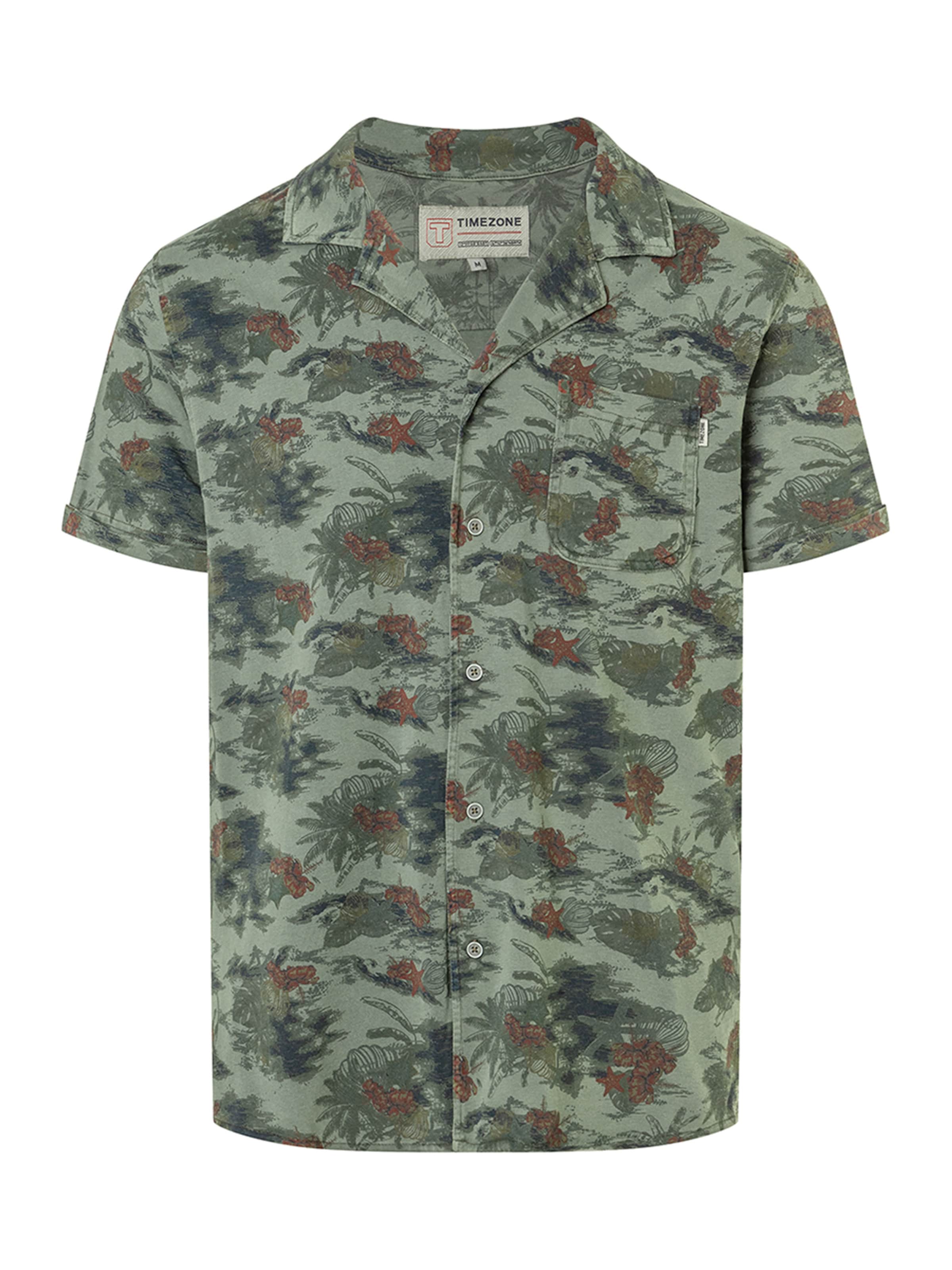 TIMEZONE Shirt 'Jersey' in Green: front