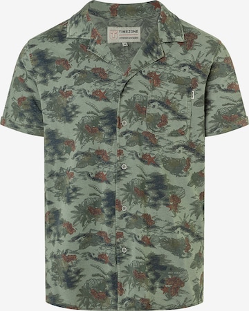 TIMEZONE Shirt 'Jersey' in Green: front