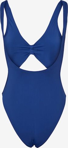 PIECES Bralette Swimsuit in Blue