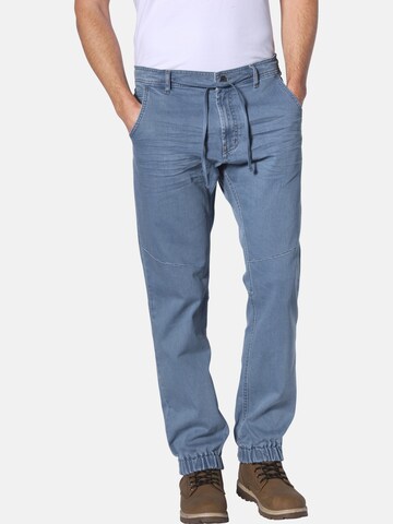 Jan Vanderstorm Tapered Jeans ' Hemal ' in Blauw: voorkant