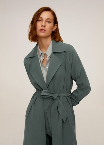 Manteau mi-saison 'Taxi' MANGO en vert : devant