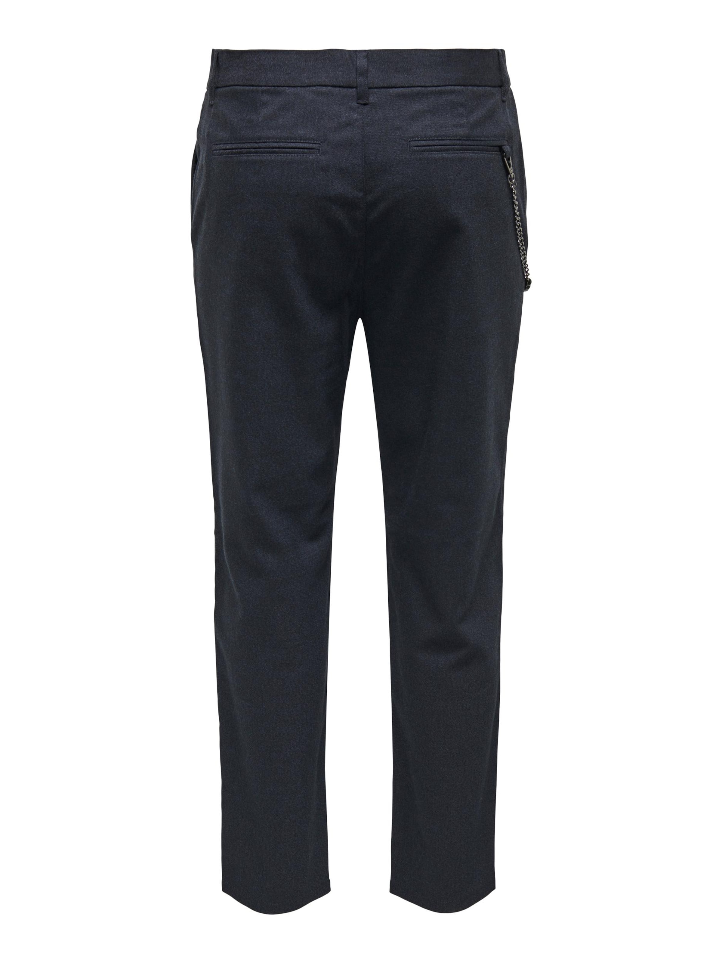 Only & Sons Tapered Bukser med lægfolder 'LOU' i blå