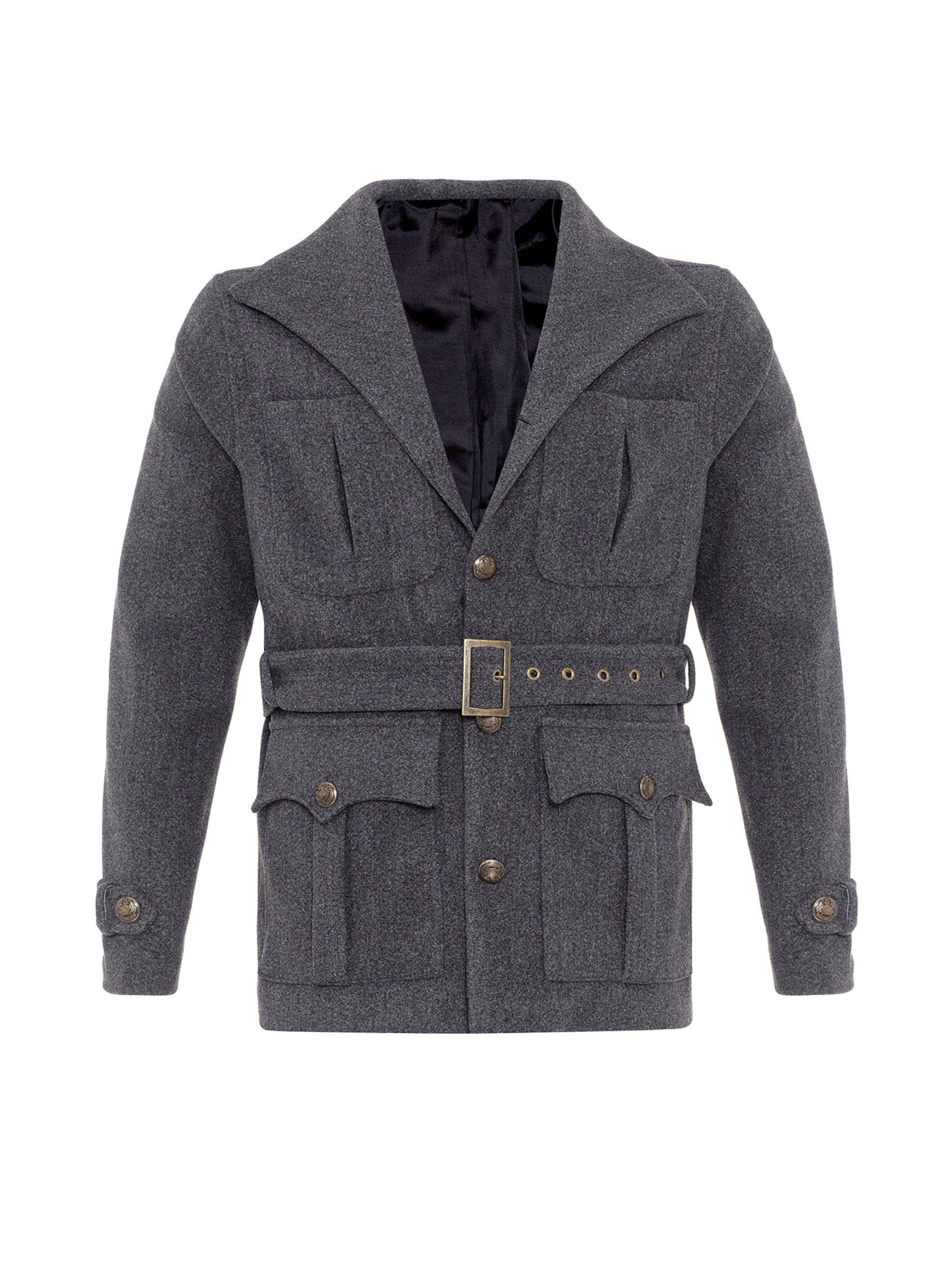 Antioch Ανοιξιάτικο και φθινοπωρινό παλτό σε γκρι: μπροστά