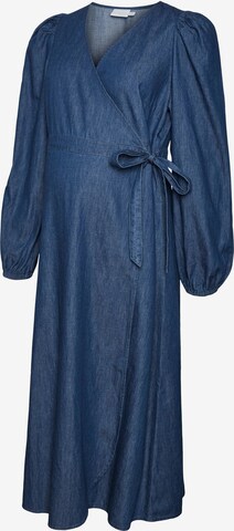 MAMALICIOUS Šaty 'Tess' – modrá: přední strana