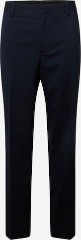 BURTON MENSWEAR LONDON Slim fit Pleated Pants in Blue: front