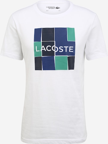 Lacoste Sport Funkční tričko – bílá: přední strana