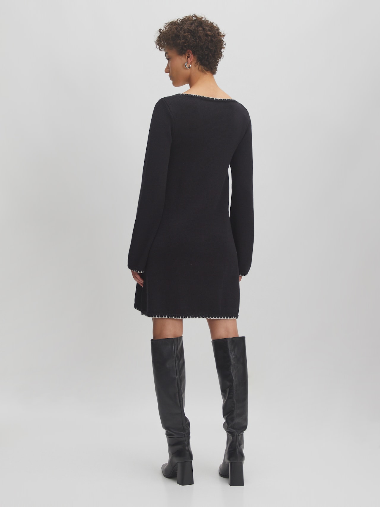 EDITED Producten Jurk 'Fernanda' Zwart