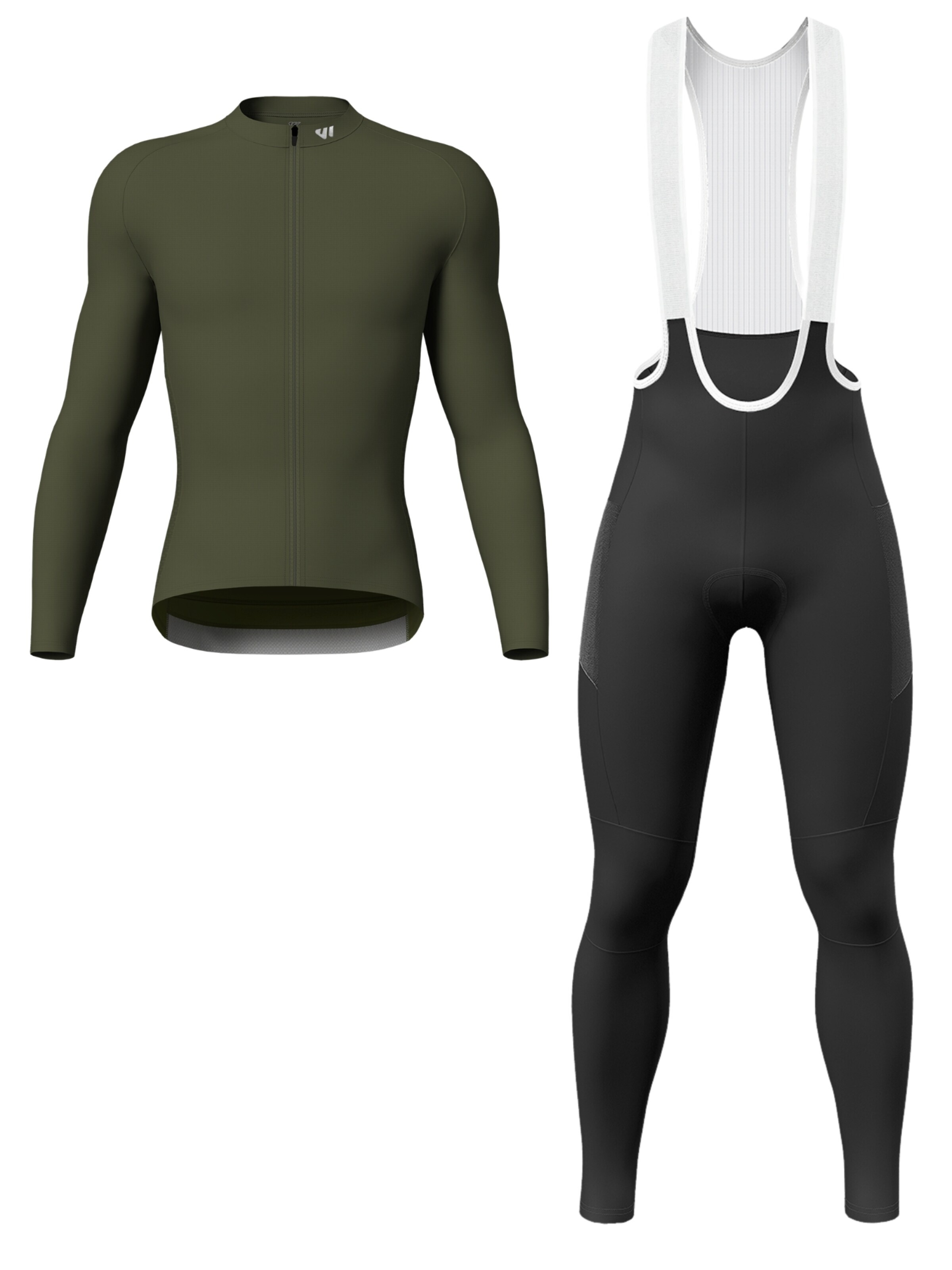 WULIBIKE Sweatsuit 'Terra' in S in Olive, Item view