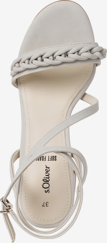 s.Oliver Strap Sandals in Grey