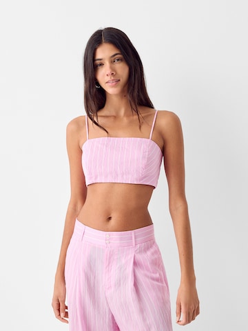 Haut Bershka en rose : devant