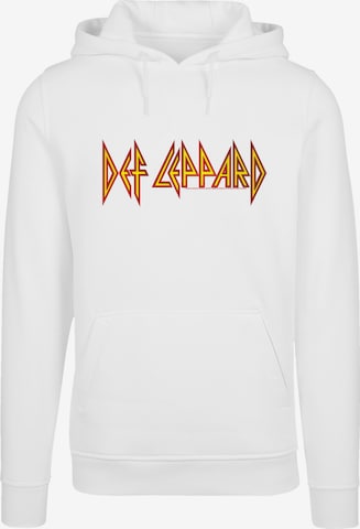 Sweat-shirt 'Def Leppard' F4NT4STIC en blanc : devant