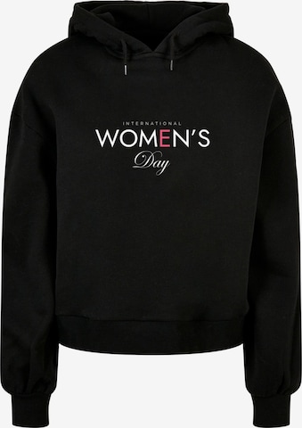 Merchcode Sweatshirt 'WD - International Women's Day 4' in Zwart: voorkant