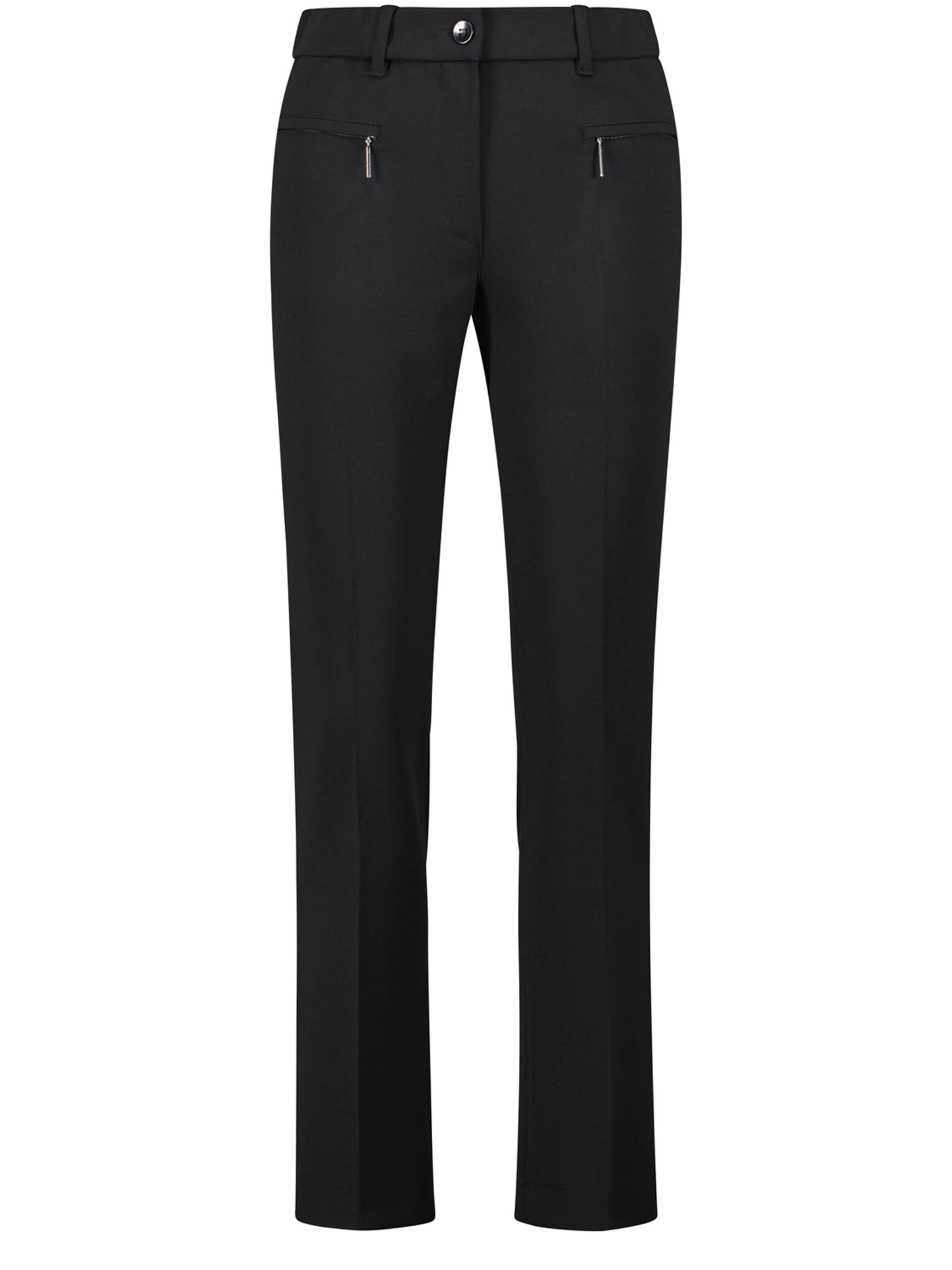 ATELIER GARDEUR Slim fit Trousers in Black: front