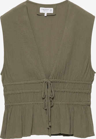 Pull&Bear Blúzka - Zelená: predná strana