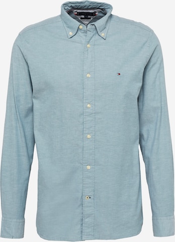 Camicia di TOMMY HILFIGER in verde: frontale