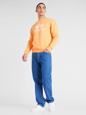 ALPHA INDUSTRIES Sweatshirt 'Basic' in Oranje