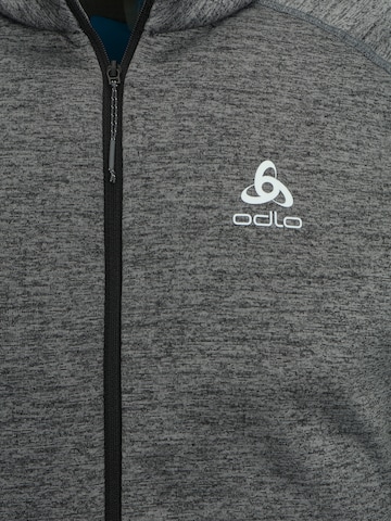 ODLO Athletic Fleece Jacket 'Tencia' in Grey