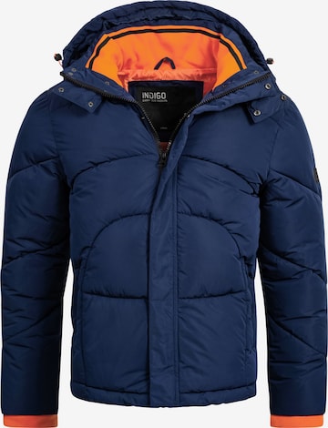 INDICODE JEANS Winter Jacket 'Dunlap' in Blue: front