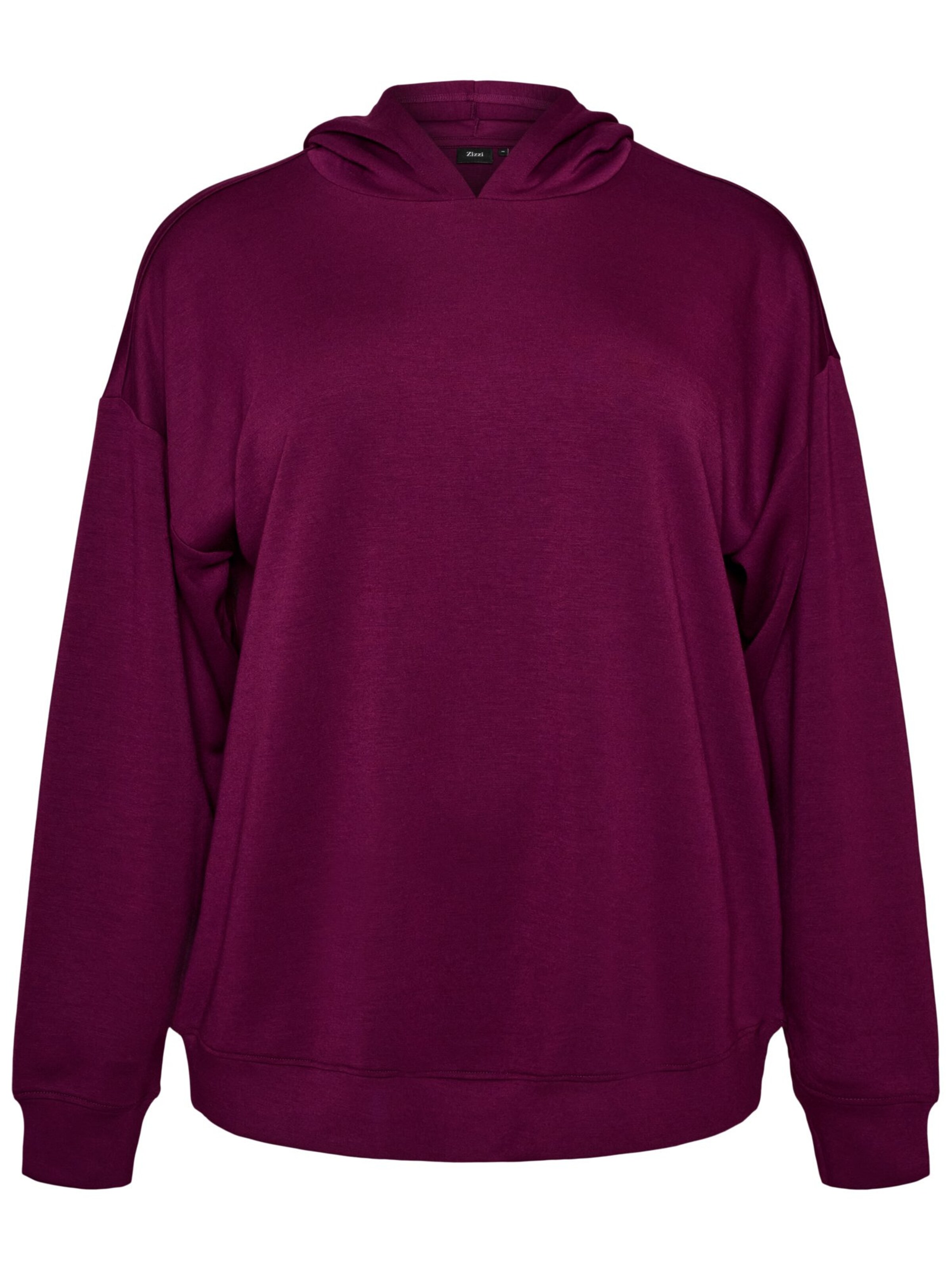 Sweat-shirt 'MALISA' Zizzi en violet : devant