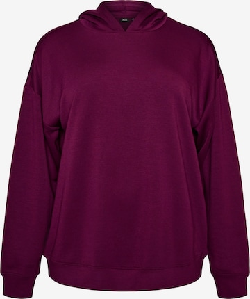 Sweat-shirt 'MALISA' Zizzi en violet : devant