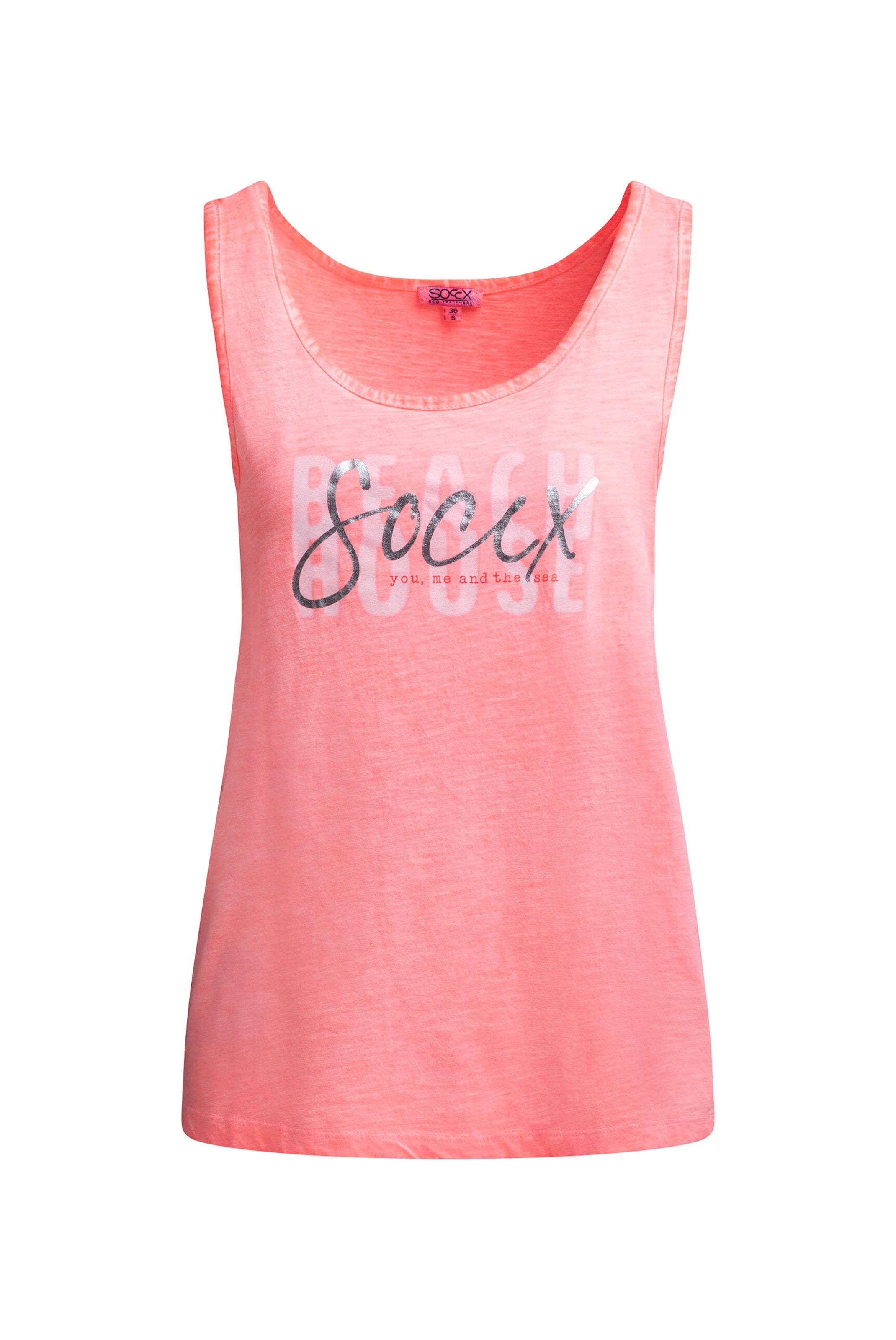 Soccx Top in Orange: Vorderseite