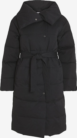 VILA Winter Coat in Black: front