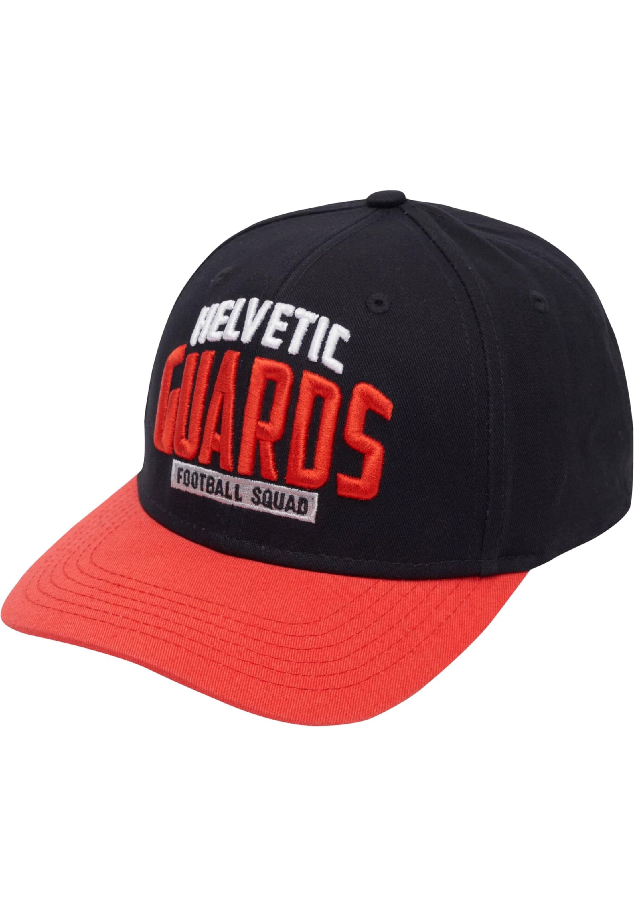 DEF Cap 'European League of Football Helvetic Guards' in Schwarz: Vorderseite