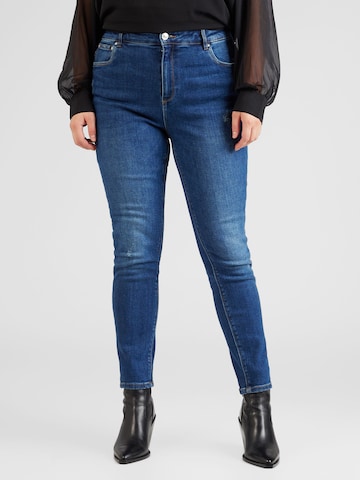 ONLY Curve Slimfit Jeans 'MILA' in Blauw: voorkant