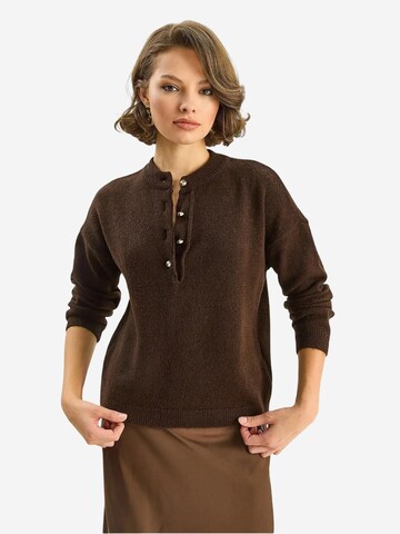 Pull-over Bianco Lucci en marron