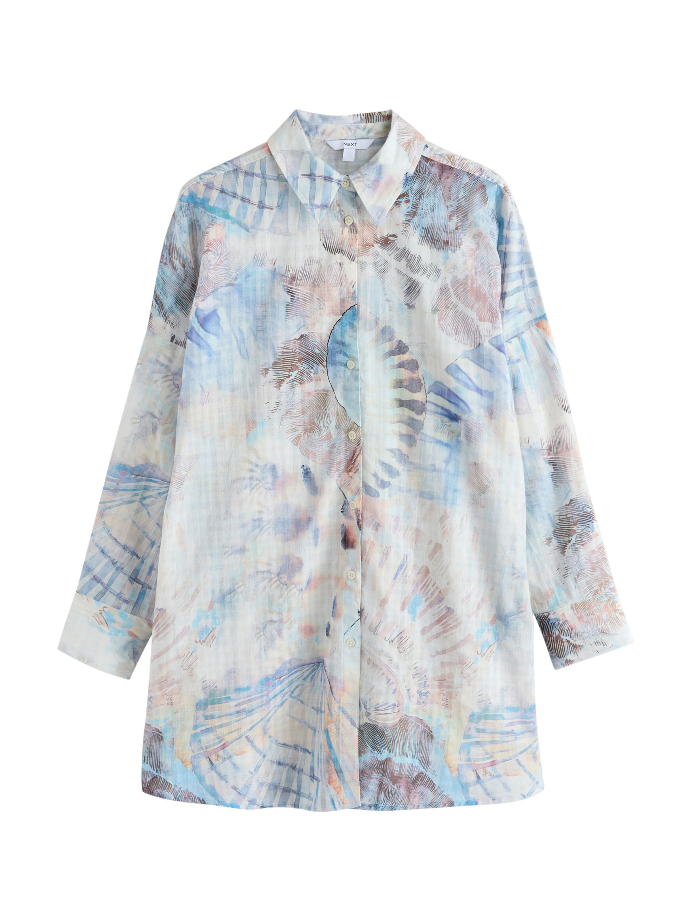 Robe-chemise Next en bleu : devant