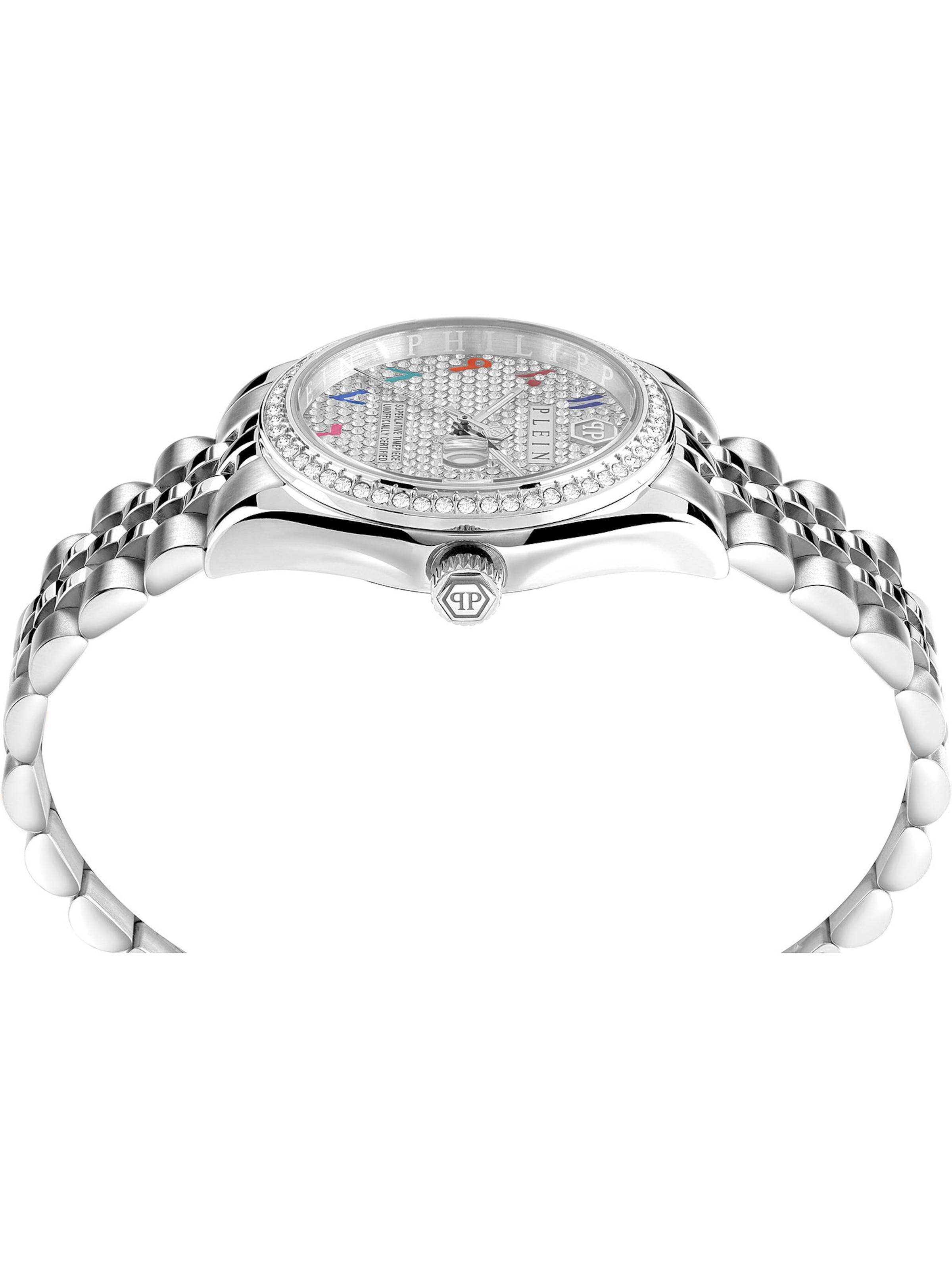 Philipp Plein Analogt ur i sølv