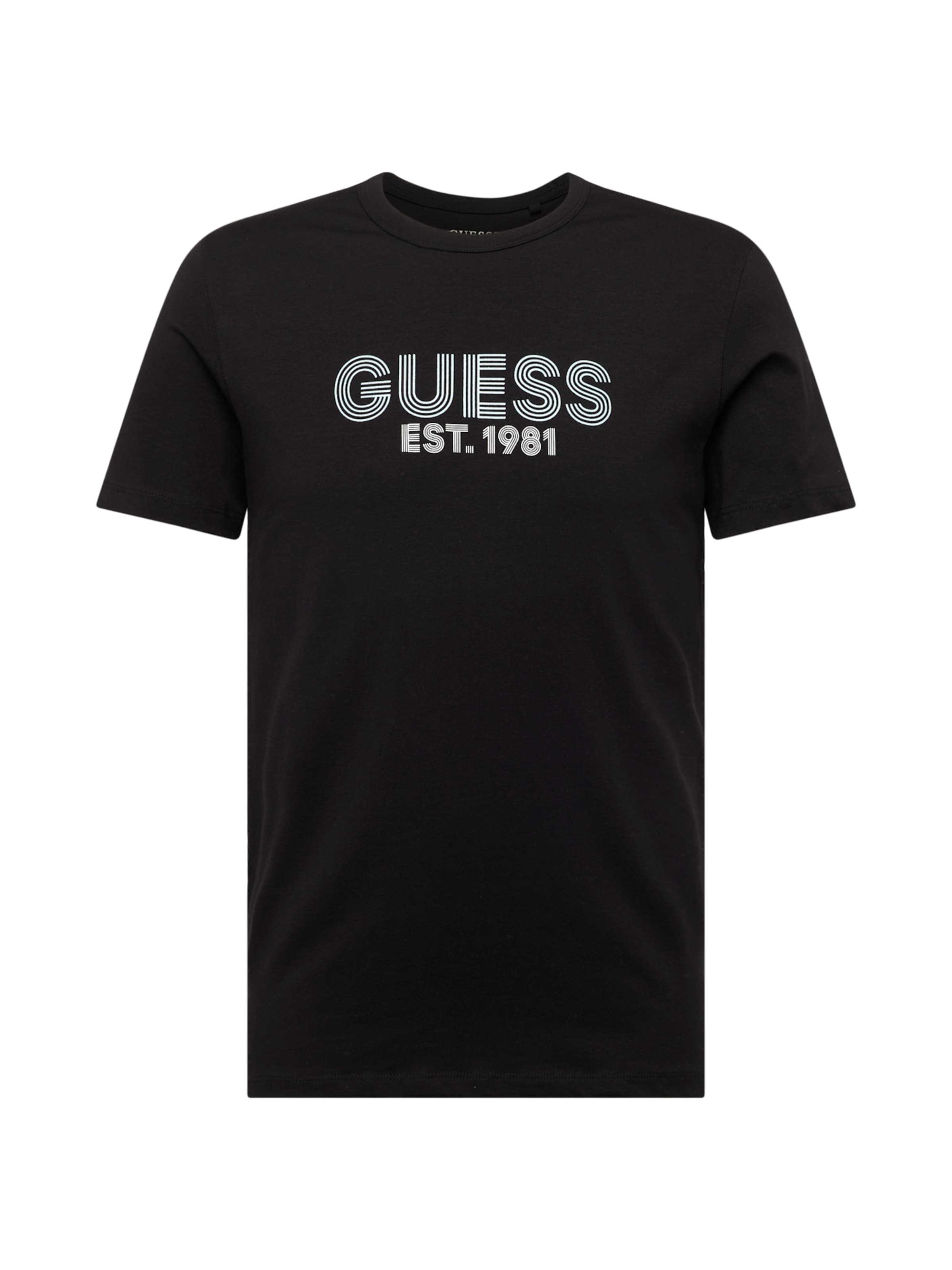 GUESS Μπλουζάκι 'CLASSIC' σε μαύρο: μπροστά