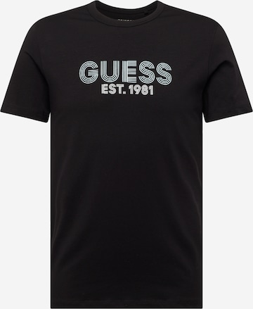 GUESS Μπλουζάκι 'CLASSIC' σε μαύρο: μπροστά
