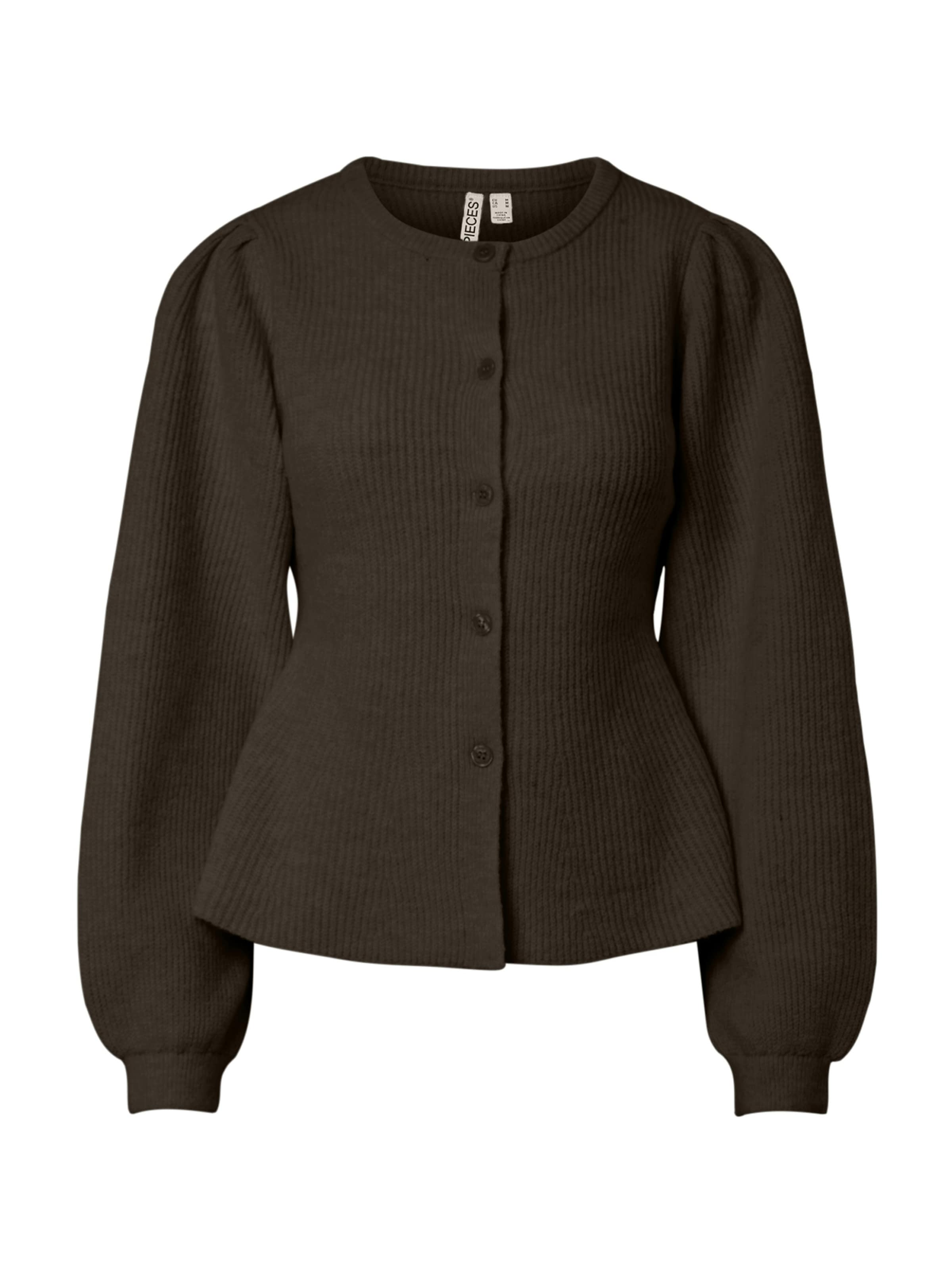 PIECES Cardigan 'PCSILLY' i brun: forside