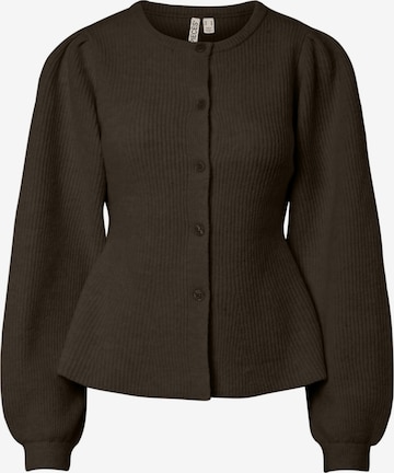 PIECES Kardigan 'PCSILLY' – hnědá: přední strana