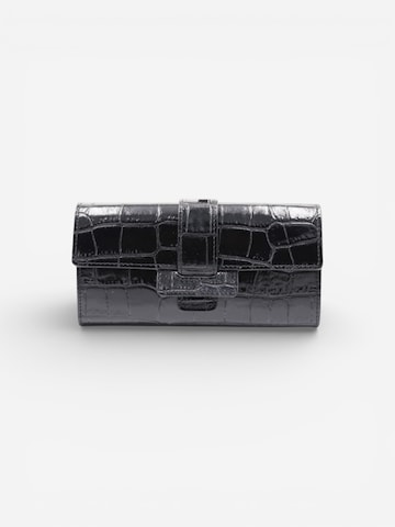 Cheval Firenze Wallet 'DEAN CROC' in Black: front