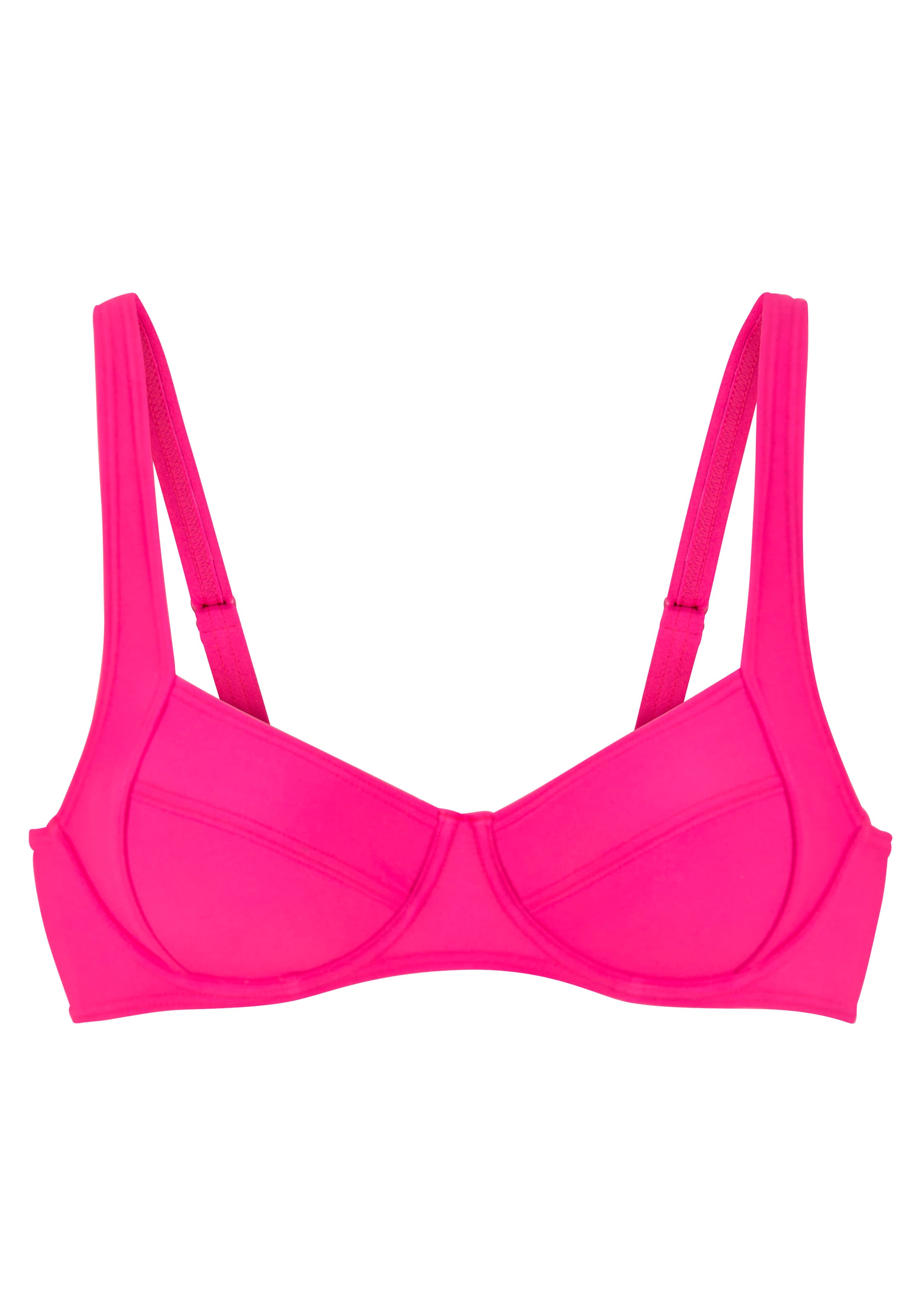 LASCANA Верх бикини 'Lolo' в Ярко-розовый: спереди