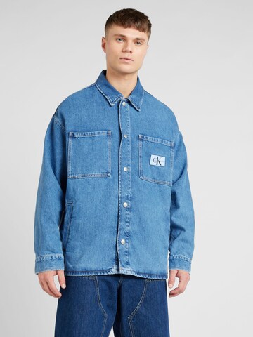 Veste mi-saison Calvin Klein Jeans en bleu : devant