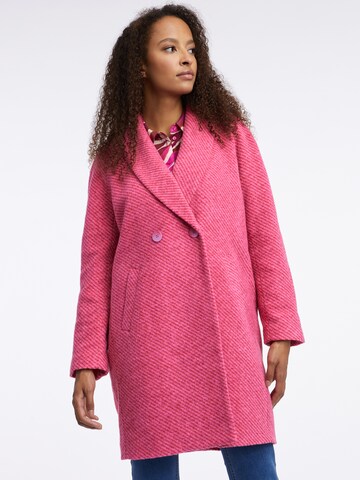 Orsay Between-Seasons Coat in Pink: front