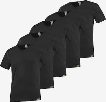 kleiderhelden Undershirt in Black: front