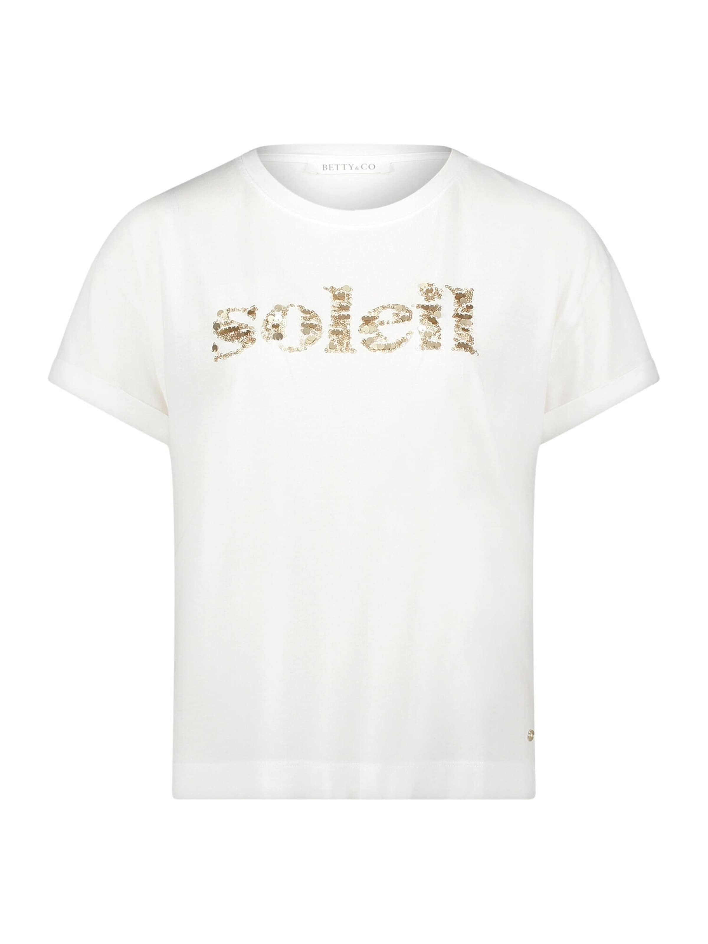 T-shirt Betty & Co en blanc : devant