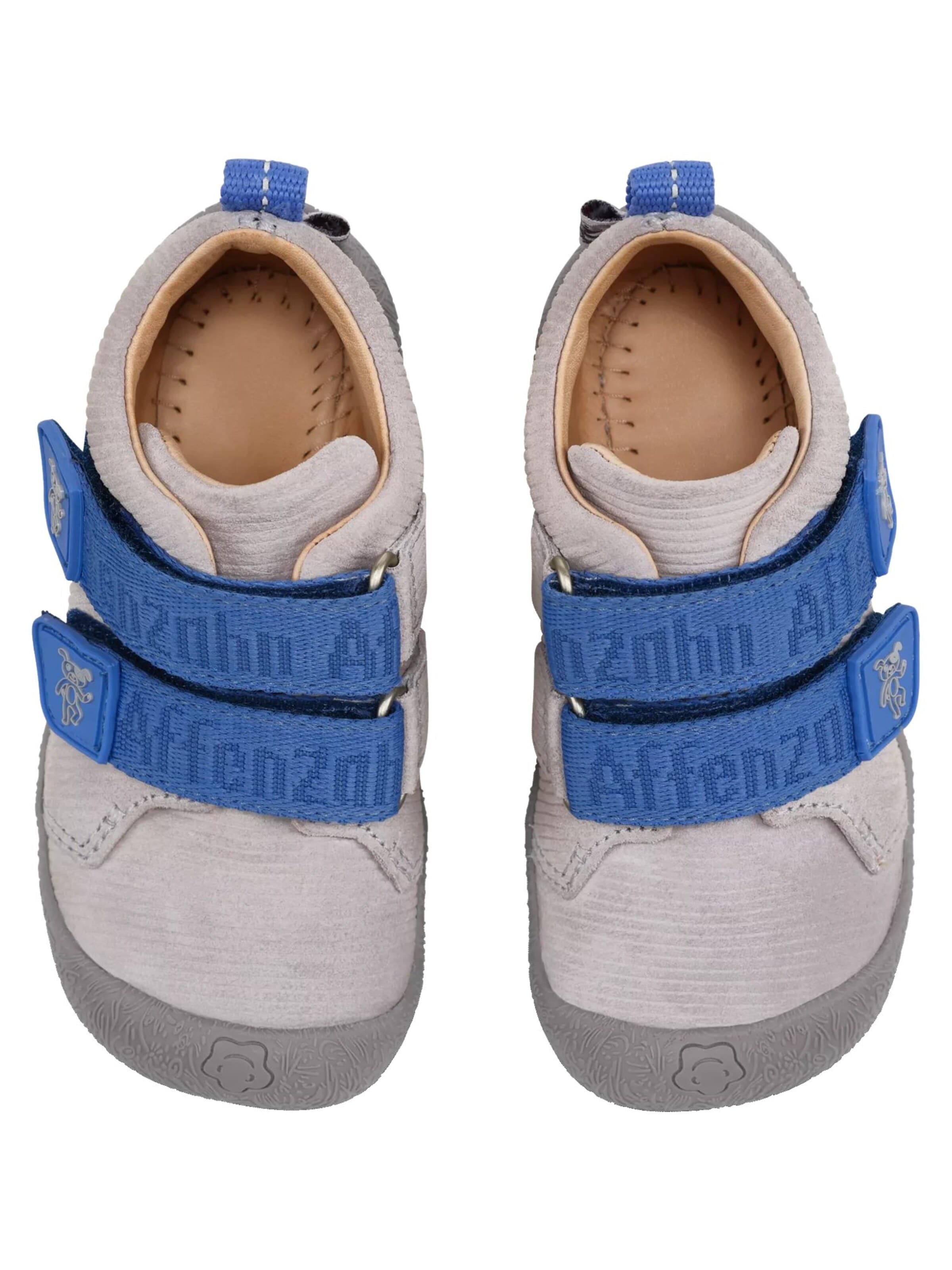 Affenzahn First-Step Shoes 'Lauflernschuh Leder Walky' in Grey