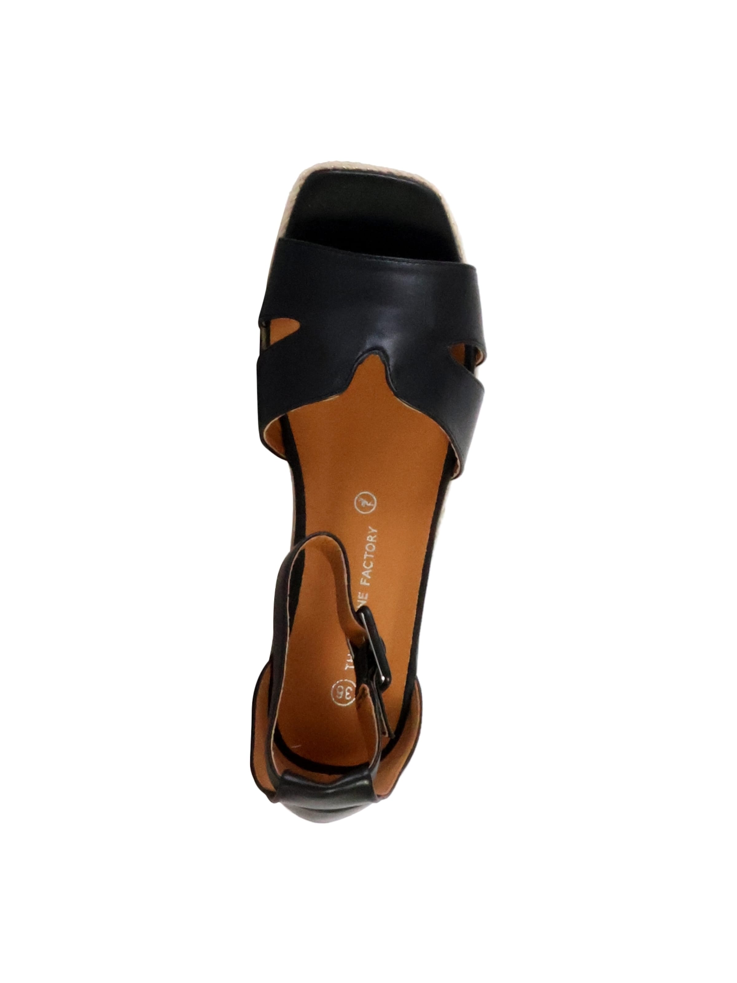 The Divine Factory Sandal in Black