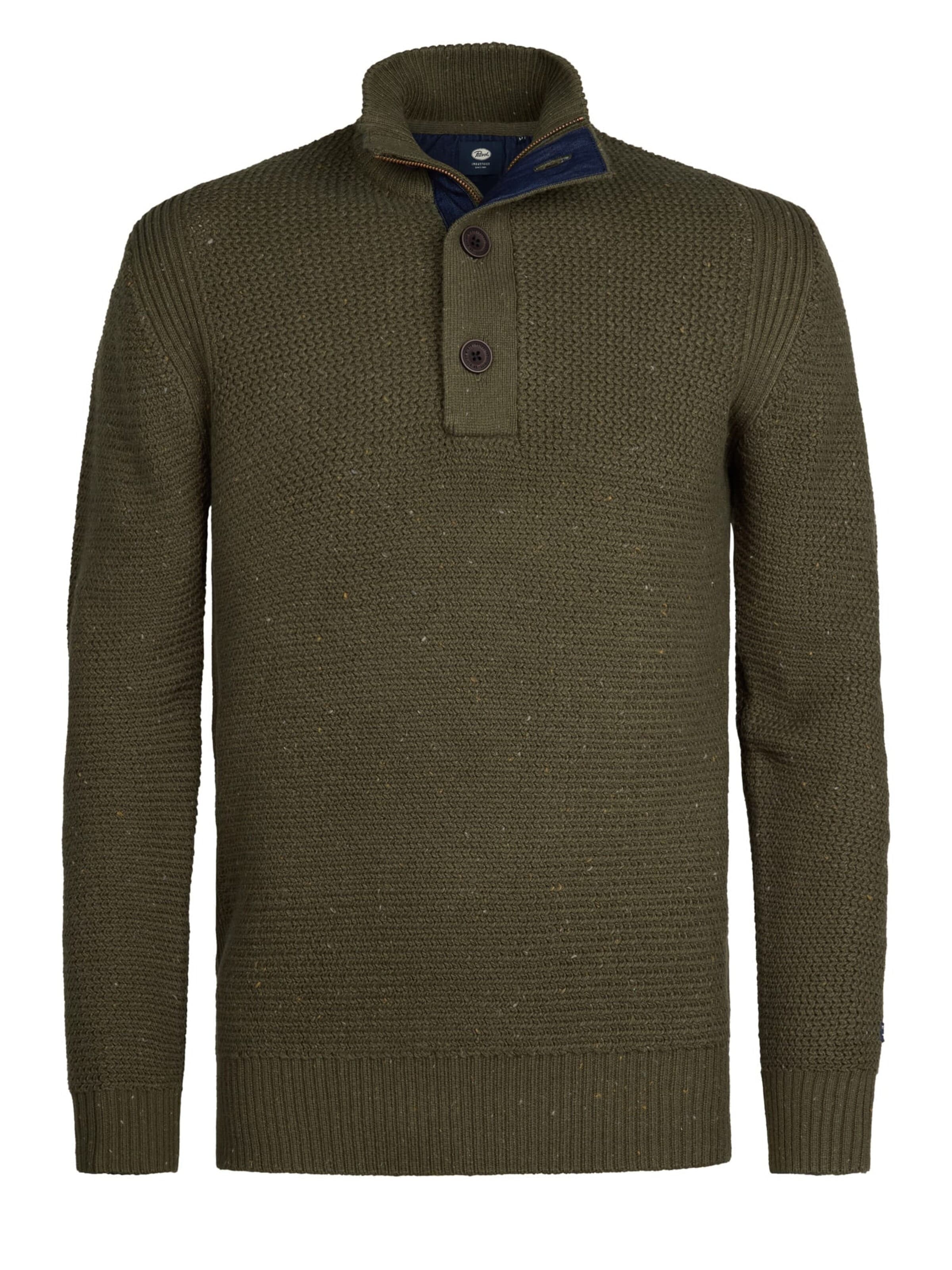 PETROL INDUSTRIES MEN Sweater in Green: front