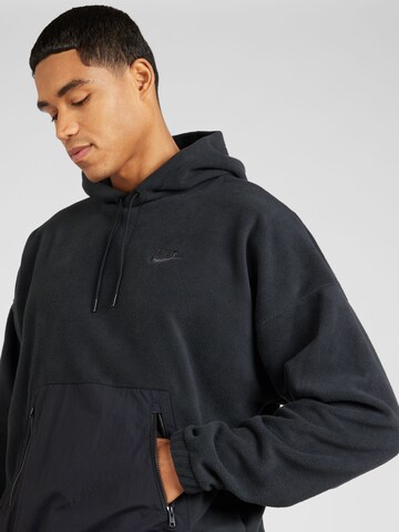 Nike Sportswear Sweatshirt 'CLUB+ Polar' in Schwarz