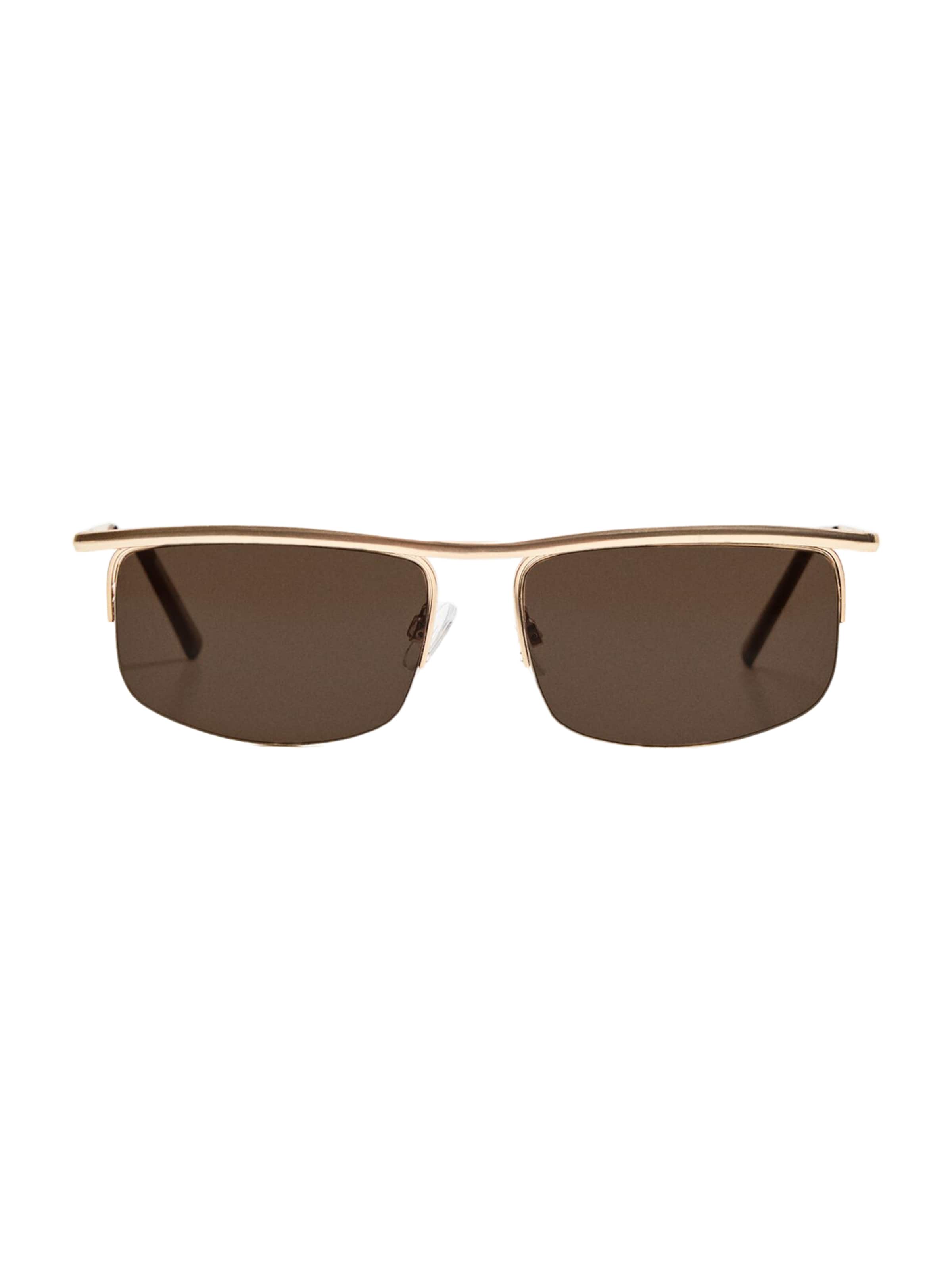 Bershka Sunglasses in Brown / Gold, Item view