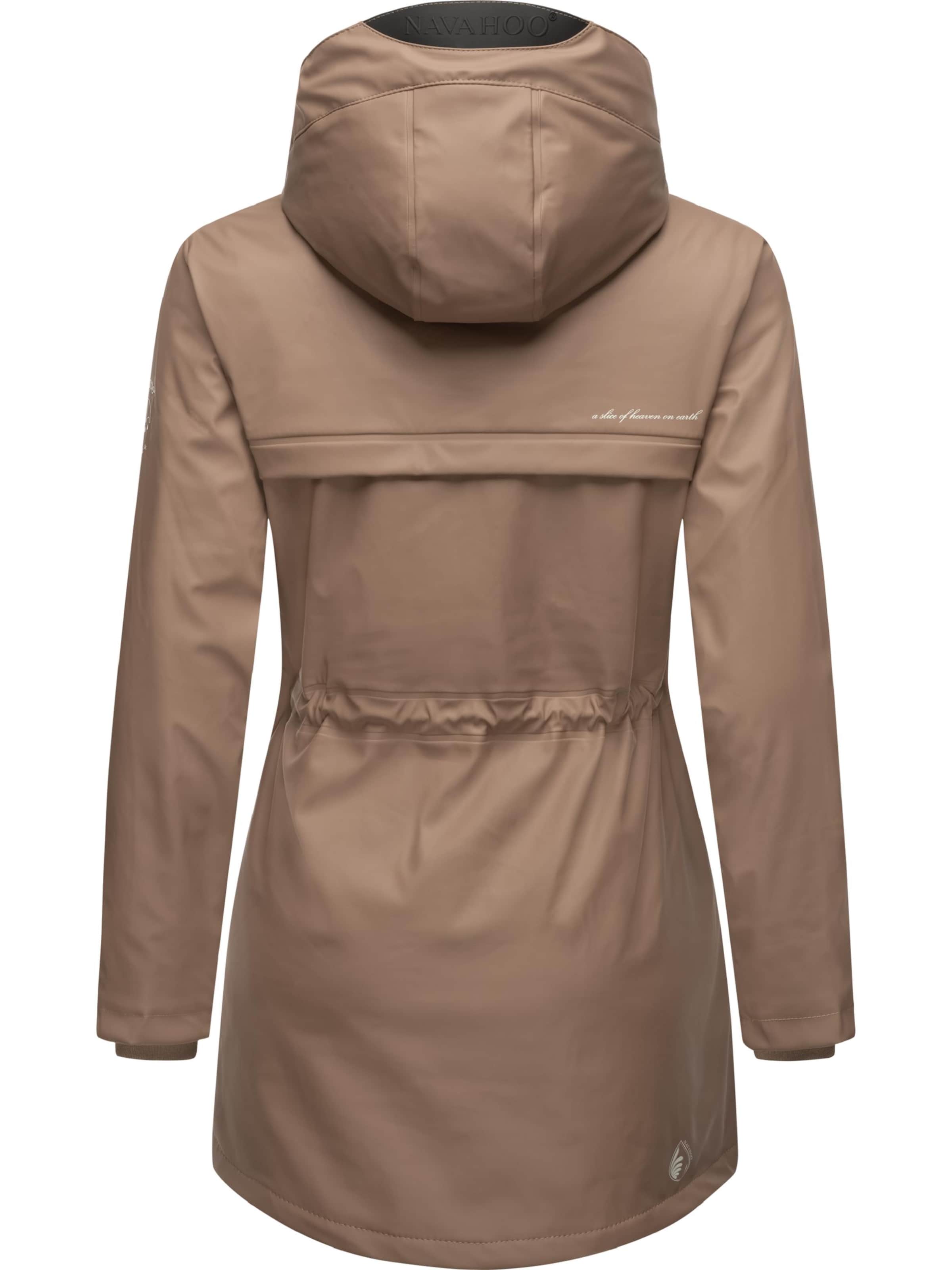 NAVAHOO Funktionsmantel 'Rainy Forest' in Braun