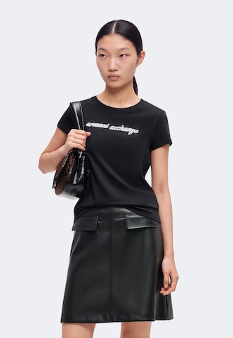 ARMANI EXCHANGE Póló - fekete: elől