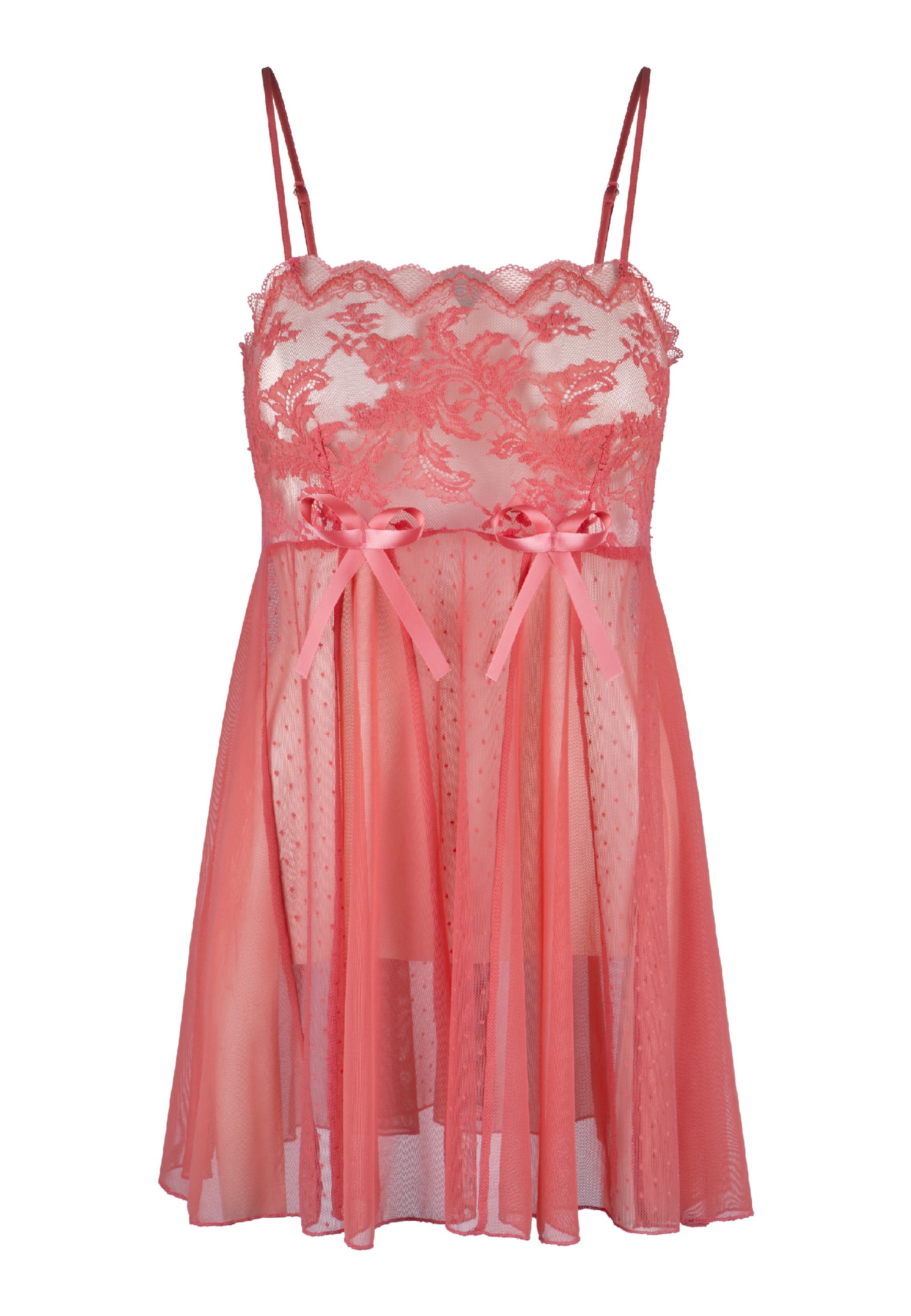 LingaDore Negligee in Pink: front
